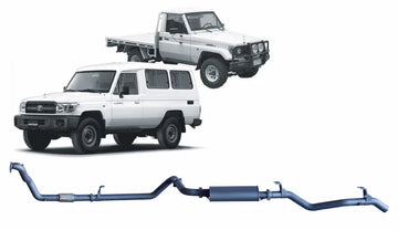 Redback Extreme Duty Exhaust for Toyota Landcruiser 78 Series (01/1990 - 01/2007), Toyota Landcruiser 75 Series (03/1990 - 11/1999) - Brixton 4x4 - Buy Online Now!